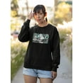 thumbnail image 2 of Retro Futuristic Collage Sweatshirt Women -Image by Shutterstock, Female 4X-Large, 2 of 4