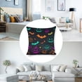thumbnail image 3 of Halloween pumpkins bats Linen toss pillowcase Decoration pillowcase Gift preferred 20x20" Cushion cover 1 set Sofa pillowcase Sofa bedroom living room car, 3 of 8