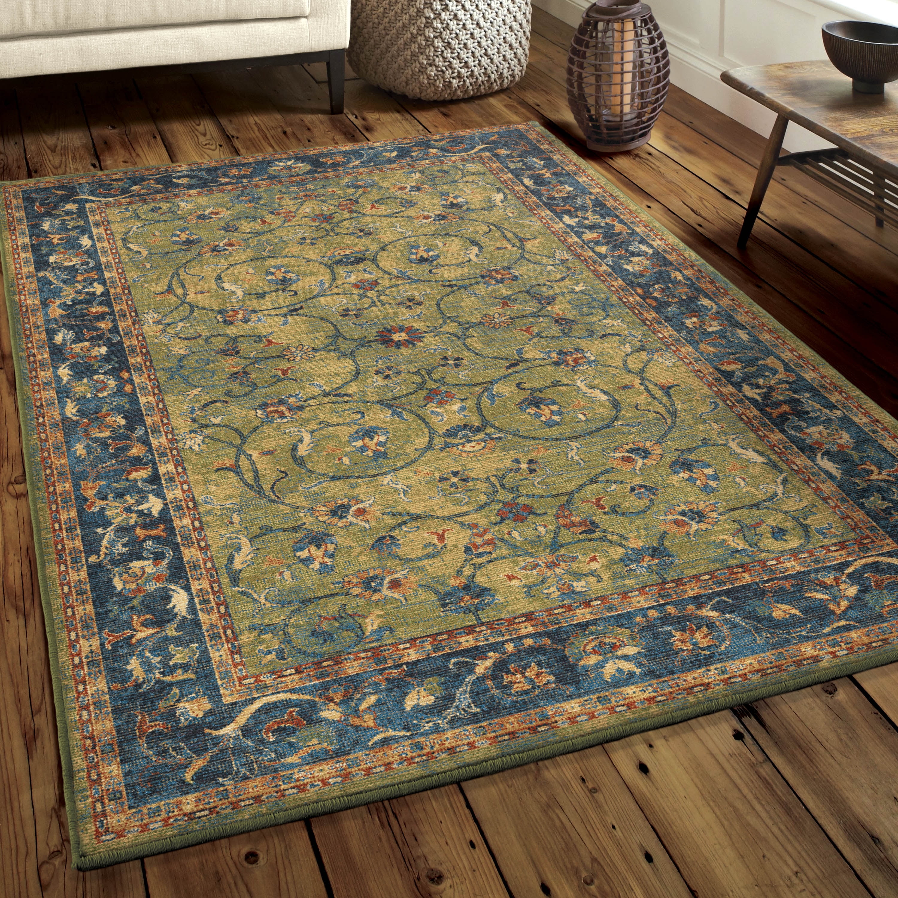 Orian Rugs Bohemian Zettia Green Area Rug
