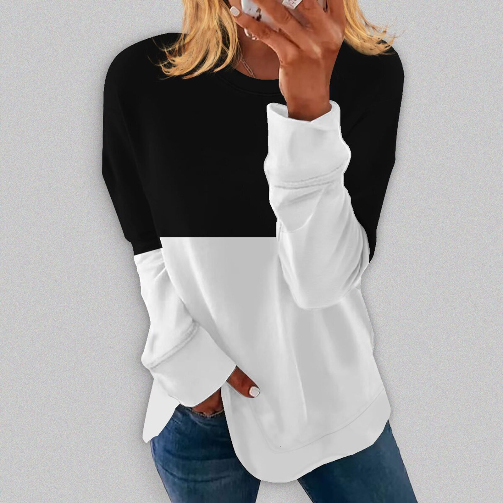 double color casual jeans