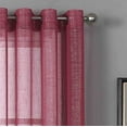 thumbnail image 2 of 2 Piece Sheer Window Curtain Grommet Panels 54IN X 84 IN. L  137 CM X 213 CM, 2 of 6