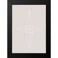 thumbnail image 2 of 1x Studio II 18x24 Black Modern Framed Museum Art Print Titled - Grid Star Grey, 2 of 5