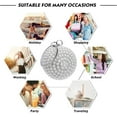 thumbnail image 6 of Womans Round Clutch Ball Crossbody Shoulder Bag Artificial Pearl Purse Ladies Rhinestone Handle Handbag, 6 of 7