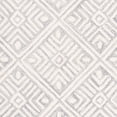 thumbnail image 3 of SAFAVIEH Micro-Loop Tris Geometric Boxes Wool Area Rug, Grey/Ivory, 5' x 5' Square, 3 of 4