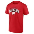 thumbnail image 2 of Men's Red Wisconsin Badgers Line Corps T-Shirt, 2 of 3