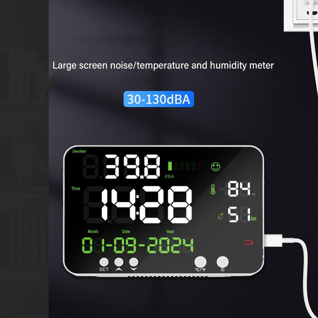 CEORPER Easy to Use Temperature & Humidity Readings Air Quality Tester Device for Office