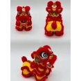 thumbnail image 5 of León tradicional chino lindo hecho a mano patrimonio cultural inmaterial danza del león decoración de coche regalo de escritorio juguete de peluche, 5 of 5