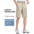 thumbnail image 6 of PULI Men’s Golf Shorts 12" Inseam Lightweight Stretch Quick-Dry Hiking Casual Dress Work Hybrid Shorts with Pockets, 6 of 6