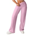 thumbnail image 2 of Women's Wide Leg Pants with Pockets High Waist Stretch Yoga Pants for Gym Casual Sweatpants Athletic Pants, S-3XL, 2 of 9