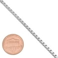 thumbnail image 3 of 4.5mm Solid .925 Sterling Silver Square Box Chain Necklace, 24 inches, 3 of 7