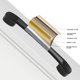 thumbnail image 4 of Tirador de aluminio para puerta de armario de cocina, armario negro mate, 2 uds., 96mm Afortunado Sencillez, 4 of 5