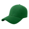 thumbnail image 2 of Baseball Cap Adjustable Size for Running Workouts and Outdoor Activities All Seasons, Dark Green, 2 of 4