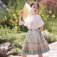 thumbnail image 1 of Jupe Visage de Cheval pour Filles Style Traditionnel Chinois Robe Hanfu Été Style Tang Jupe FJH, 1 of 7