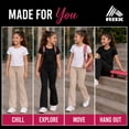 thumbnail image 6 of RBX Girls Leggings - 2 Pack Stretchy Girl Flare Leggings with Pockets Yoga Pants for Girls (7-16), 6 of 7