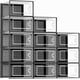 thumbnail image 1 of Cajas de Zapatos, Juego de 12 Organizadores de Almacenamiento, hasta 27.5 MX, Apilables, Plegables, Multifuncional, 1 of 6