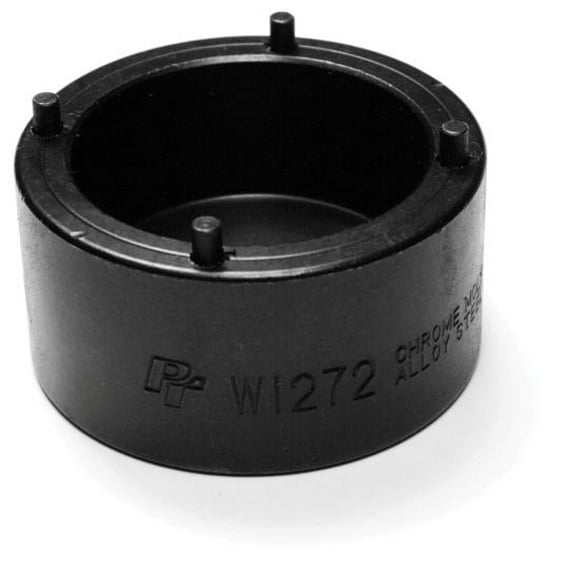 Performance Tool Spindle Nut Socket W1272 4-Slot Front Axle; 1/2 Inch Drive; Black; Chrome Moly Alloy Steel
