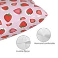 thumbnail image 3 of Sikiie Hand Drawn Strawberry Pillow Covers, Throw Pillow Case Cushion Covers,Cushion for Bedroom,Couch,Home-16"x24", 3 of 6