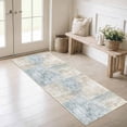 thumbnail image 2 of Washable Kitchen Runner Rug 60" x 22", Modern Abstract Textured Area Rug, Neutral Soft Low Profile Non Slip Kitchen Runner Rug for Kitchen, Hallway & Laundry Room, 2 of 6