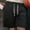 Black, variant on Athletic Shorts For Men Qiggri Men Motion Versatile Solid Color Pocket Drawstring Elastic Waist Shorts Gym Shorts Men