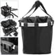 thumbnail image 2 of Cesta de bicicleta delantera desmontable para manillar fabricada en tejido impermeable negro Fason LL-1701, 2 of 7