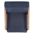 thumbnail image 4 of SAFAVIEH Olyvar Modern Style Wood Arm Accent Chair, Navy, 4 of 7
