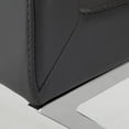 thumbnail image 2 of Set of 2 Modern White Faux Leather and Chrome Dining Chairs, 2 of 4