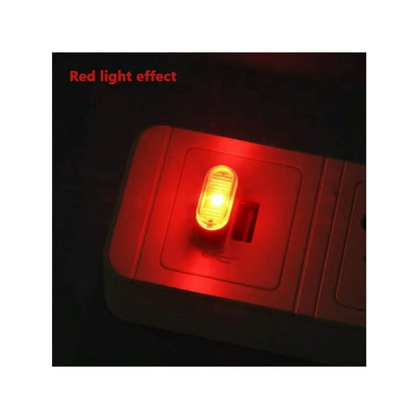 USB LED Car Interior Light Neon Atmosphere Ambient Lamp Bulb Accessories - White