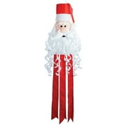 In the Breeze 5226  Santa 3D Windsock  Fun St. Nick Holiday Christmas Outdoor Porch Decoration