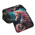 thumbnail image 4 of Kdxio Ocean Seahorse for Double Compartment Pen Case Oxford Organizer with Zipper Pockets for Students Artists, 4 of 7