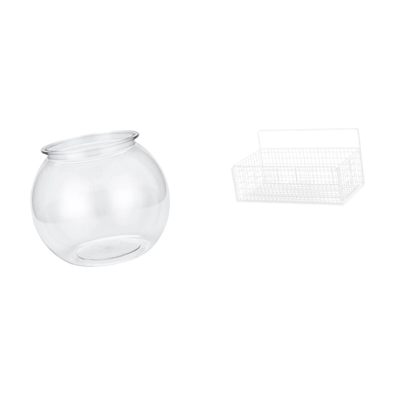 Desktop Aquarium Tank Transparent Small Fish Bowl Vase PP Material for Living Room Tabletop Decor