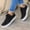 Black, variant on Willtoo Women's 2025 Fashion Lace Up Platform Sneakers Low Top Slip on Comfortable Shoes Casual Tennis Walking Non Slip Sneaker Brown
