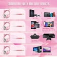 thumbnail image 4 of Audífonos Diadema Microfono Auriculares Gamer Petukita Box X11 Rosa Luz Led, 4 of 5