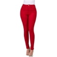 thumbnail image 1 of Pantalones vaqueros rectos de cintura alta y color liso para mujer Mnycxen, 1 of 5