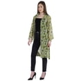 thumbnail image 2 of Moomaya Womens Printed Front Open Shrug Full Sleeve Summer Sheer Cardigan, 2 of 8