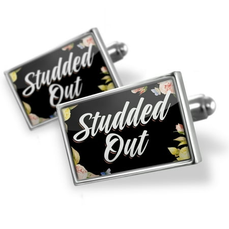 Cufflinks Floral Border Studded Out - NEONBLOND