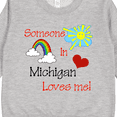 thumbnail image 3 of Inktastic Someone in Michigan Loves Me Toddler Sweatshirt, 3 of 4