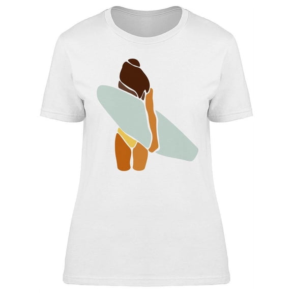 Surfing Woman Graphic T-Shirt Women -Image by Shutterstock, Female Small
