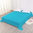 thumbnail image 4 of Yarns of Cotton Premium Hotel Quality 1-Piece Flat Sheet, Luxury and Softest 600 Thread Count Egyptian Quality Bedding Flat Sheet, Wrinkle-Free, Stain-Resistant, Turquoise, Queen, Pack of 6, 4 of 5