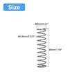 thumbnail image 2 of Unique Bargains Compression Spring, 5 Pack 304 Stainless Steel, 8mm OD, 0.8mm Wire, 30mm Length, 2 of 6