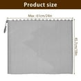 thumbnail image 2 of DEBGFS 2Pcs Fireplace Mesh Screen Curtain Heat Resistant Fireplace Spark Guard Curtain Sturdy Spark Guard Mesh Gate Metal Fire Screen Single Panel,24*18in, 2 of 7