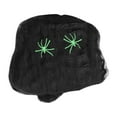 thumbnail image 2 of Halloween Spider Webs Decorations with 2 Extra Fake Spiders, Super Stretchy Cobwebs for Halloween Decorations Indoor and Outdoor (Black), 2 of 9