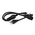 thumbnail image 2 of cables de alimentación Cables de extensión de alimentación universal Cable de exterior de PVC Cable adaptador de 1 a 3 vías para computadora, 2 of 6