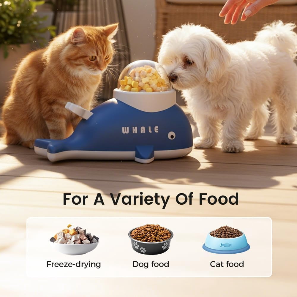 Interactive Treat Toy for Dogs, Whale-Shaped Slow Feeder Puzzle Toy for Small to Large Breeds, Dog Enrichment, Training, Exercise & Boredom Relief(RL  ABS 1 PC)
