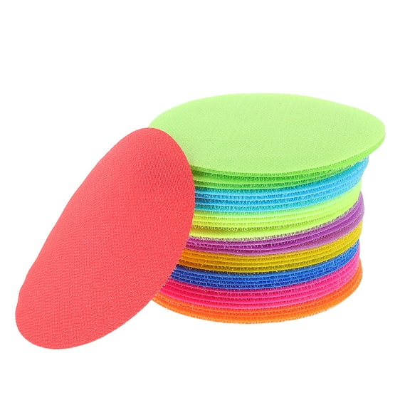 TABLZONE 36Pcs Spot Circle Markers Nylon Multi Interactive Learning Floor Markers Adhesive