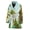 222, variant on Yellow Coconut Pattern Women Bathrobe One Size Univeral Fits, Coconut Fruits Tropical Hawaiian Fashion Lightweight Plush Fleece Long Robe For Women