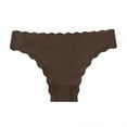 thumbnail image 2 of PiGOGI Women's Fitness Running Briefs - High Waist Sports Underwear - Comfortable Gym Panties (S/M/L/XL) Brown, 2 of 3