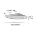 thumbnail image 3 of ZZkhGO Suction Cup Shower Corner Shelf, Bathroom Bathtub Storage Organizer, No Drill Wall Mounted Bath Caddy, 3 of 3