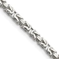 thumbnail image 1 of 925 Sterling Silver 2.5mm Byzantine Chain Necklace 24 inch for Female, 1 of 5