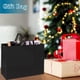 thumbnail image 5 of Bolsas de regalo de plástico XPCARE, paquete de 100 unidades, 40 x 15 x 30 cm, con asas, negras, 5 of 8
