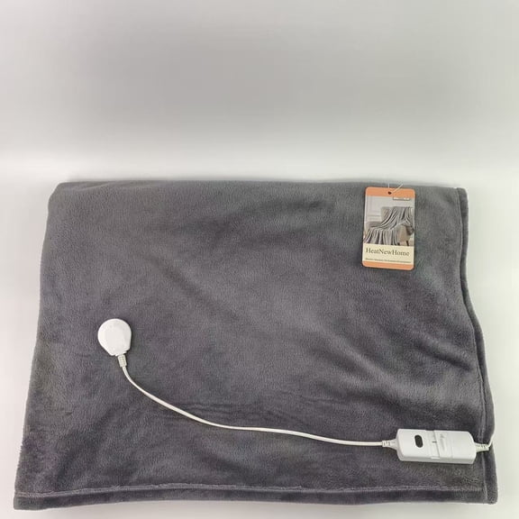HeatNewHome Electric blankets for household purposes, electric blanket heating blanket full-size, ultra soft and comfortable upgraded heating blanket, silver gray